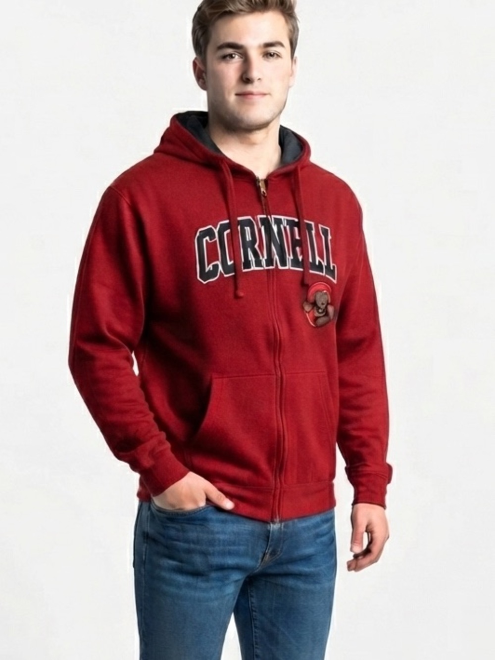 Men's Cornell University Big Red Colosseum Full-Zip Hoodie - Size XL